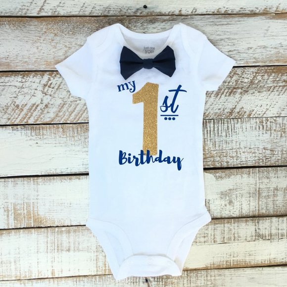 first birthday onesie boy